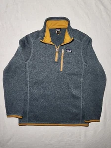Patagonia Better Sweater Boys Youth XL Quarter Zip - Blue/Bronze - Picture 1 of 3