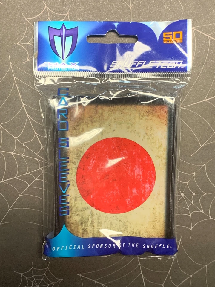 2 Packs of 50 Max Protection Deck Protector Card Sleeves Japanese Flag  - Image 1 of 1