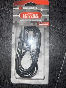 RadioShack 6ft Audio Cable RCA Phono Male -Tinned Stripped End 42-2371. NO.G491 - Picture 1 of 2