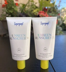 Supergoop! Protector solar Unseen FPS 50 (FPS) 2,5 oz (paquete de 2) caducidad 27/04 - Imagen 1 de 2