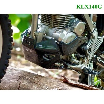 Protector de motor Kawasaki KLX140G debajo de la placa de deslizamiento plástico negro piezas de motocicleta  Foto 1 de 4