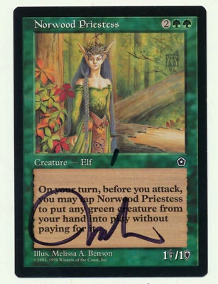 MTG Artist Proof Norwood Priestess Portal Second Magic The Gathering AP 1/50 - Image 1 of 2