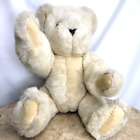 The Vermont Teddy Bear Co. Plush Movable Jointed 15 Inches Beige Stuffed Animal 