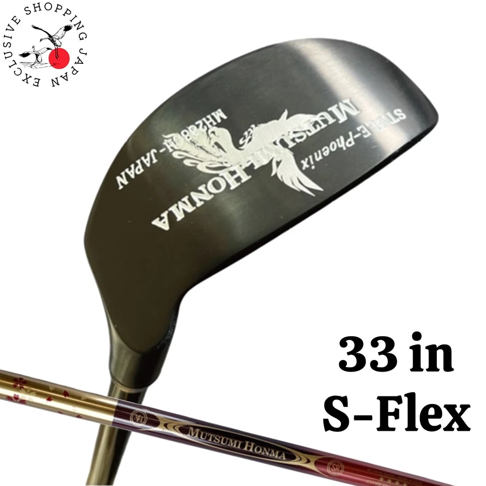 Mutsumi Honma Phoenix 4 Star Chipper Chipping Wedge S-Flex 33in 35° 4S Titanium - Image 1 of 4