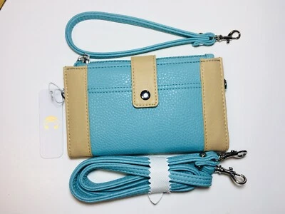 Cartera/muñequera/bolso turquesa de Charming Charlie nuevo con etiquetas nuevo con etiquetas 6,5”x4” Foto 1 de 4