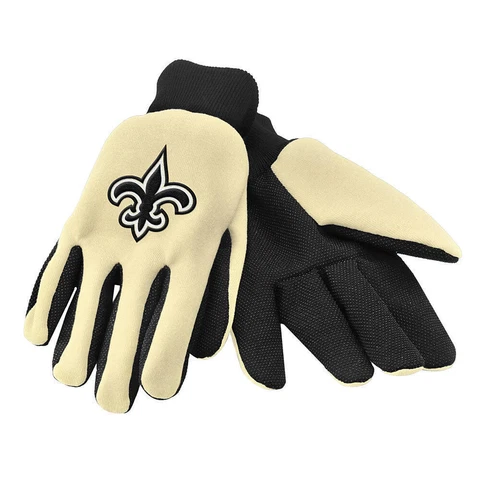 New Orleans Saints NFL Utility 2 Tone Gloves Work or Winter Team Colors Cover