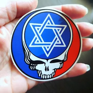 Calcomanías adhesivas 3” Grateful Dead⚡️Stealie SYF estrella judía de Magen David ✡ - Imagen 1 de 8