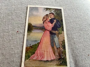 Man & Woman Dancing Posted Greeting Postcard 1908 Kansas - Picture 1 of 6