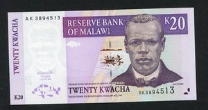 MALAWI  20 KWACHA 2004  PICK # 52a UNC. - Picture 1 of 2