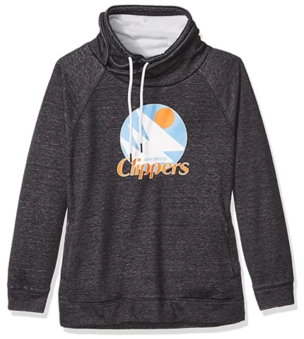Touch by Alyssa Milano NBA San Diego Clippers Wildcard Top Plus Charcoal Grey 2X Cover