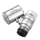Portable   60X Microscope Handheld Magnifying Glass Loupe Uv Light Currency2870