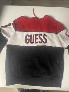 GUESS LOS ANGELES men's Pullover Hoodie With Jersey Details  - Picture 1 of 4