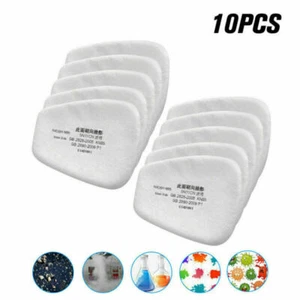 10pcs/set 5N11 Cotton Filter Replacement Filters For 6200 6800 7502 Respirator - Picture 1 of 11