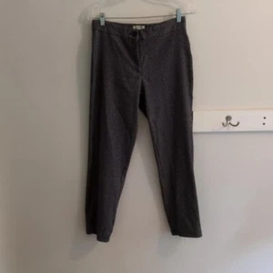 Max Studio Mujer 10 Pantalones Elásticos Geo Estampado Negro/Blanco Academia Carrera Negocios - Imagen 1 de 6