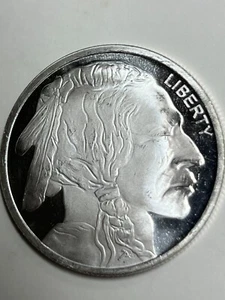 1 oz Silver Round - Buffalo/Indian Head - Picture 1 of 3