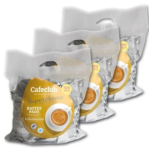 Caféclub Entkoffeiniert 300 Pads, einzeln verpackt Preis inklusive Kaffeesteuer - Bild 1 von 1