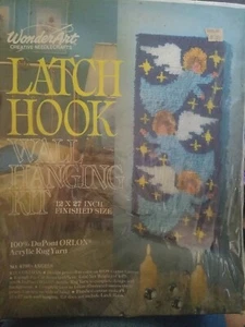 WonderArt Latch Hook Wall Hanging Kit Angels - Picture 1 of 4