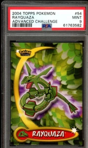 PSA 9 Mint 2004 Topps Pokemon Advanced Challenge Rayquaza Card #54 - Picture 1 of 2
