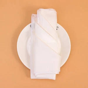 6 Pcs Napkin Banquet Dinner Party Solid Color Cloth Tableware Pad - Picture 1 of 12
