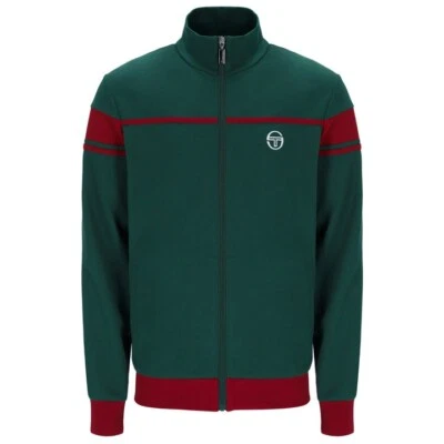 Sergio Tacchini Nuevo Damarindo Cremallera Camiseta Deportiva De Colección Informal Chándal Chaqueta Foto 1 de 4