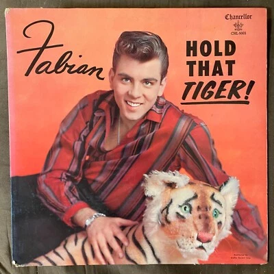 FABIAN Hold That Tiger - 1959 1st Press Chancellor LP - LOVELY VG+ - Image 1 of 4