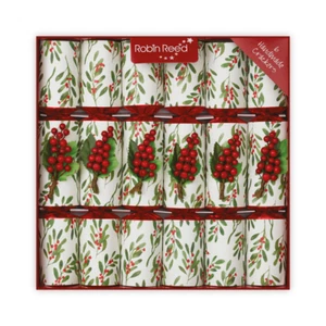 Jolly Holly Large Handmade Traditional Christmas Crackers (6 Pack) - Picture 1 of 2