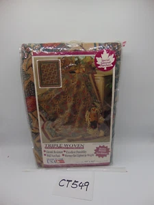 Throw Blanket Fruit Medley Camel 50" X 60" American Weavers 1995 Triple Woven - Picture 1 of 6