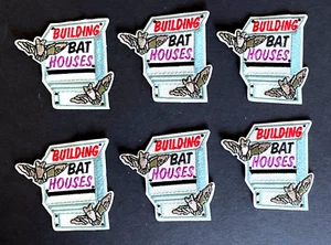 Lote de 6 parches de casas de murciélagos de construcción de Girl Scouts sin usar - Imagen 1 de 5