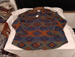 NWT Legendary Whitetails Flannel Shirt Fleece Button Down Southwestern Aztec 3XL - Picture 1 of 22