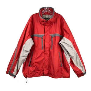Columbia Sportswear Interchange Jacket Red Grey Mens XXL Waterproof Windbreaker - Picture 1 of 3