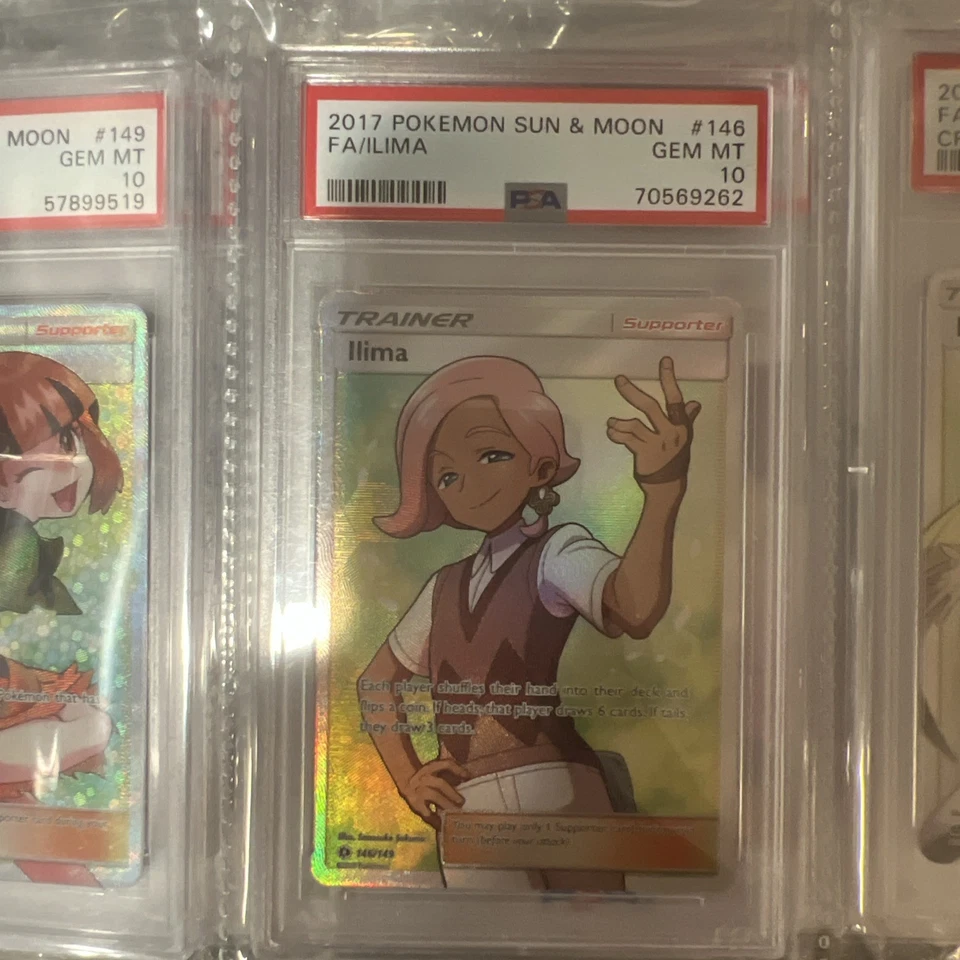 2017 Pokemon Sun & Moon Ilima Full Art Trainer 146/149 PSA 10 GEM MINT - Image 1 of 1
