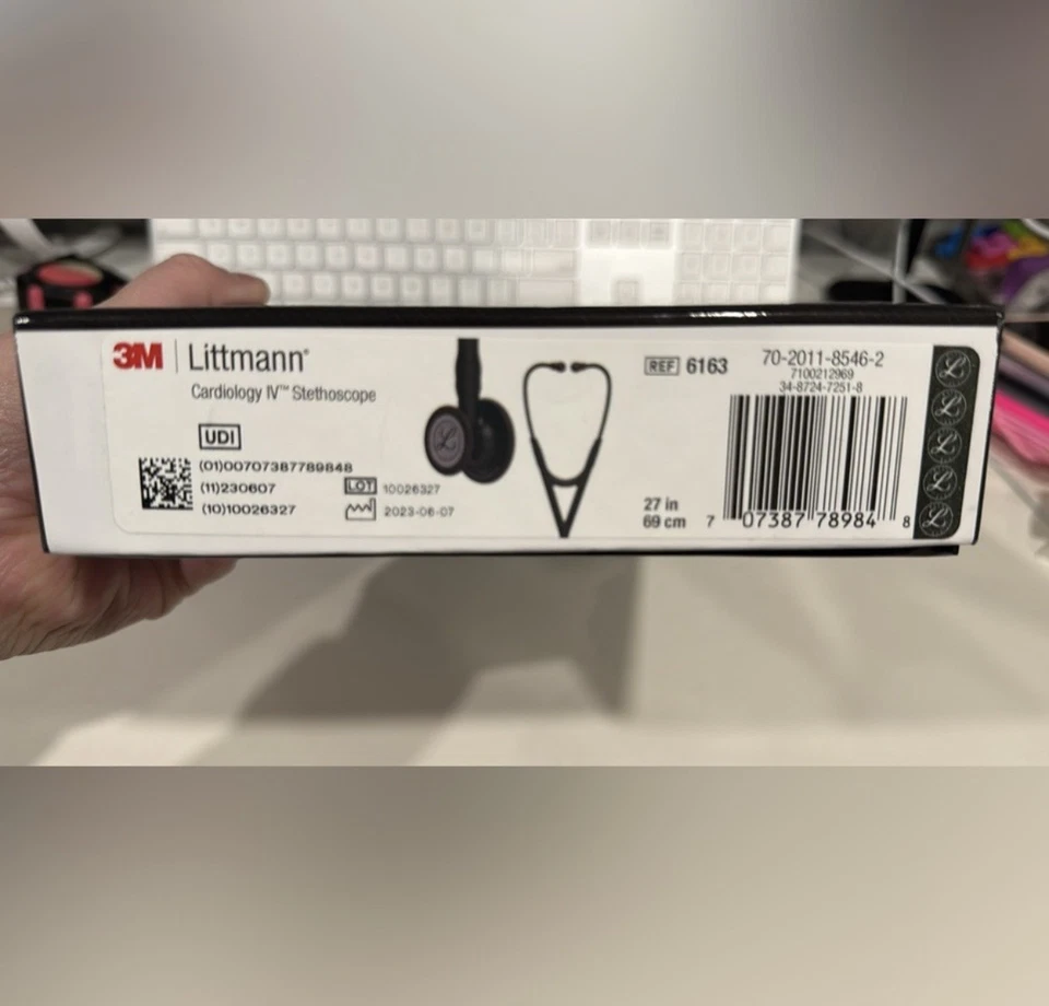 3M Littmann 6163 Cardiology IV Stethoscope - Black