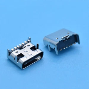 10 teile/los Typ C 6 Pin SMT-Buchse Anschluss USB 3.1 Typ C Buchse SNN - Picture 1 of 3
