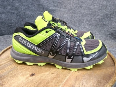 Salomon Fellraiser Trail Running Zapatos Para Hombres EE. UU. 11 Negro Verde Tenis Atléticos Foto 1 de 4