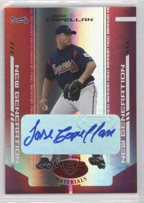 2004 Leaf Certified Materials Red Mirror /100 Jose Capellan #245 Rookie Auto RC - Image 1 of 2