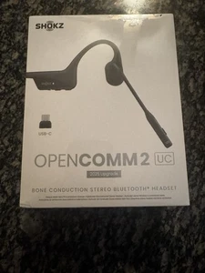 Shokz - OpenComm2 UC Bone Conduction Stereo Bluetooth Headset 2025 Upgrade,US... - Picture 1 of 3
