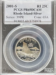 2001-S Silver Statehood Quarter PR69DCAM PCGS (#PA3758978) - Picture 1 of 2