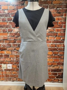 Etuikleid Kleid Cocktail Festlich Elegant Grau Gestreift Kurz H&M Gr. 38 / M (5) - Bild 1 von 7
