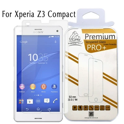 Screen Protector 100% Genuine Gorilla Tempered Glass For Sony Xperia Z3 Compact - Image 1 of 4