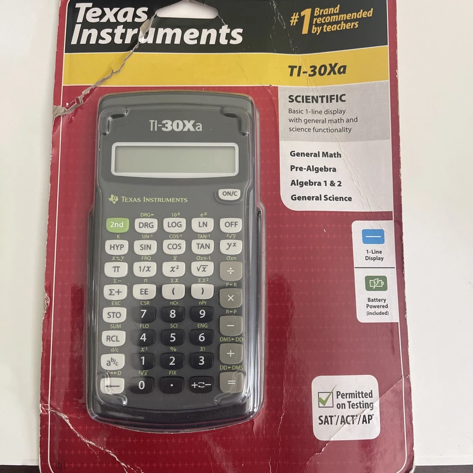 Texas Instruments TI-30X IIS Two-Line Scientific Calculator - Blue - Image 1 of 1