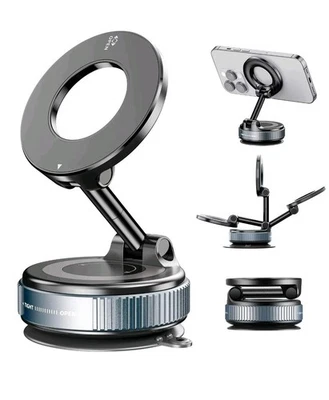 Supporto Telefono Auto Porta Cellulare Magnetico Forte Regolabile 360° Cruscotto - Immagine 1 di 4