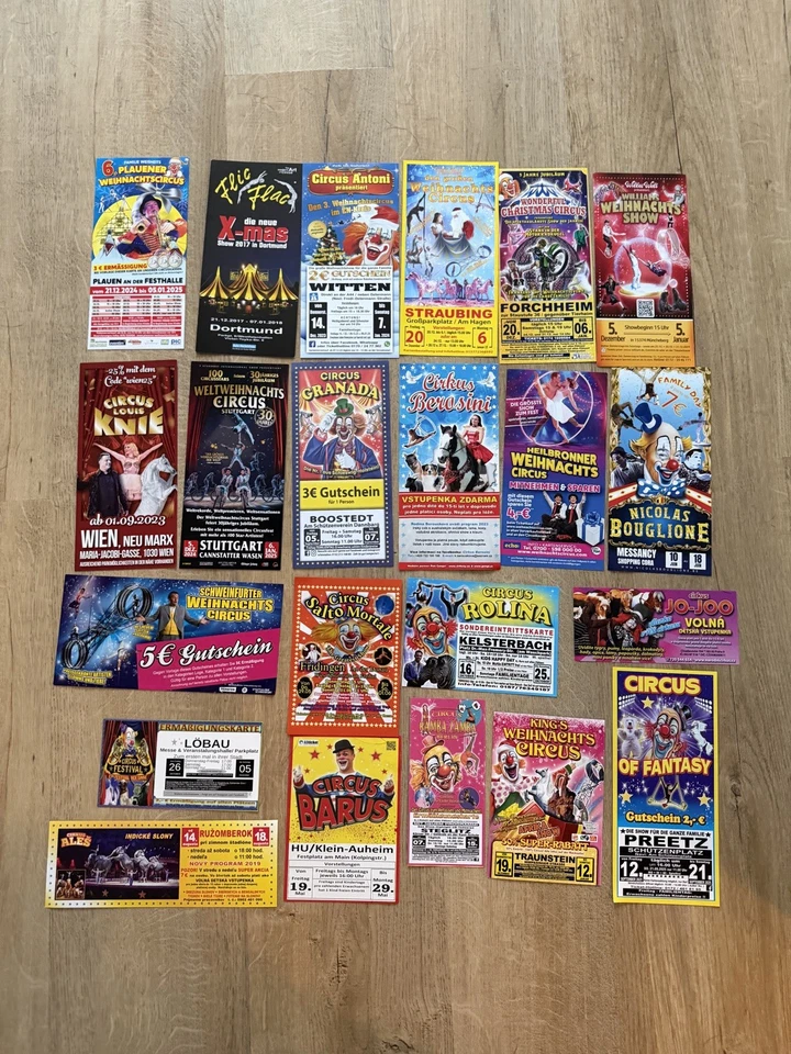 Circus Cirkus Cirque Zirkus Cyrk Omaggio Tickets Biglietto Flyer Karten - Bild 1 von 1