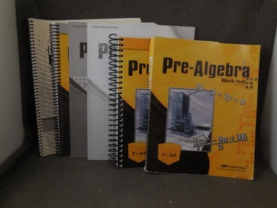 Abeka Pre-Algebra Work-Text Books Lot - Student & Teacher Guides - Homeschooling - Image 1 of 4