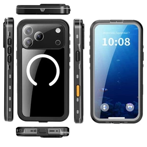 Magnetic Shockproof Waterproof Case Cover for iPhone 17 16 15 14 13 12 Pro Max - Bild 1 von 13