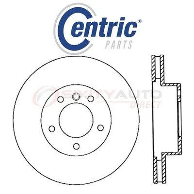 Centric C-TEK Disc Brake Rotor for 2009-2010 BMW 535i xDrive 3.0L L6 - Kit tn Foto 1 de 4