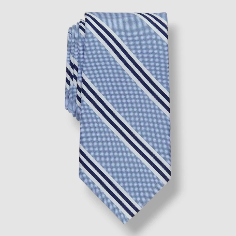 Corbata clásica de seda a rayas azul sentina Nautica 58 x 3 para hombre Foto 1 de 1