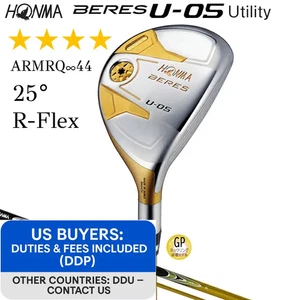 HONMA BERES U-05 Hybrid 4-Star GP U25 25° R-Flex ARMRQ ∞ 44 4S w/Headcover - Picture 1 of 8