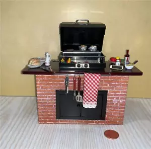 CASA DELLE BAMBOLE IN MINIATURA SCALA 1:12 REUTTER DECORATO BARBECUE GRILL - 1.712/2 - Foto 1 di 7