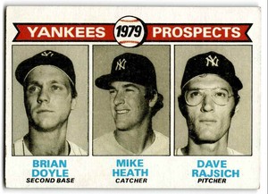 1979 Topps Yankees Prospects - Brian Doyle/Mike Heath/Dave Rajsich New York