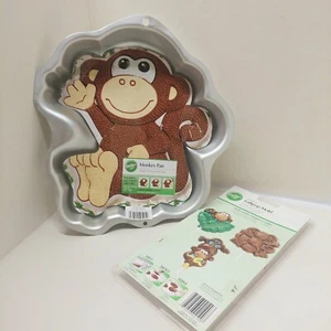 Wilton MONKEY Cake Pan [2105-1023] (2008) with Insert and Matching Lollipop Mold - Picture 1 of 9